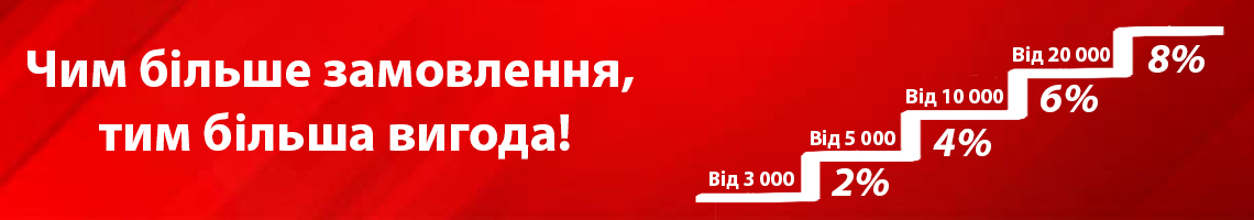 Чим більше замовлення, тим більша вигода